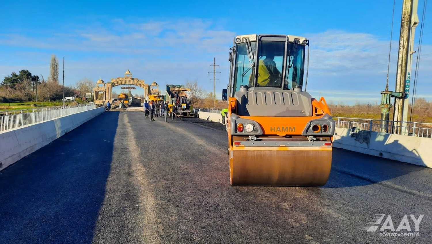 11 Qudyalçay üzərində yeni körpünün tikintisi yekunlaşır